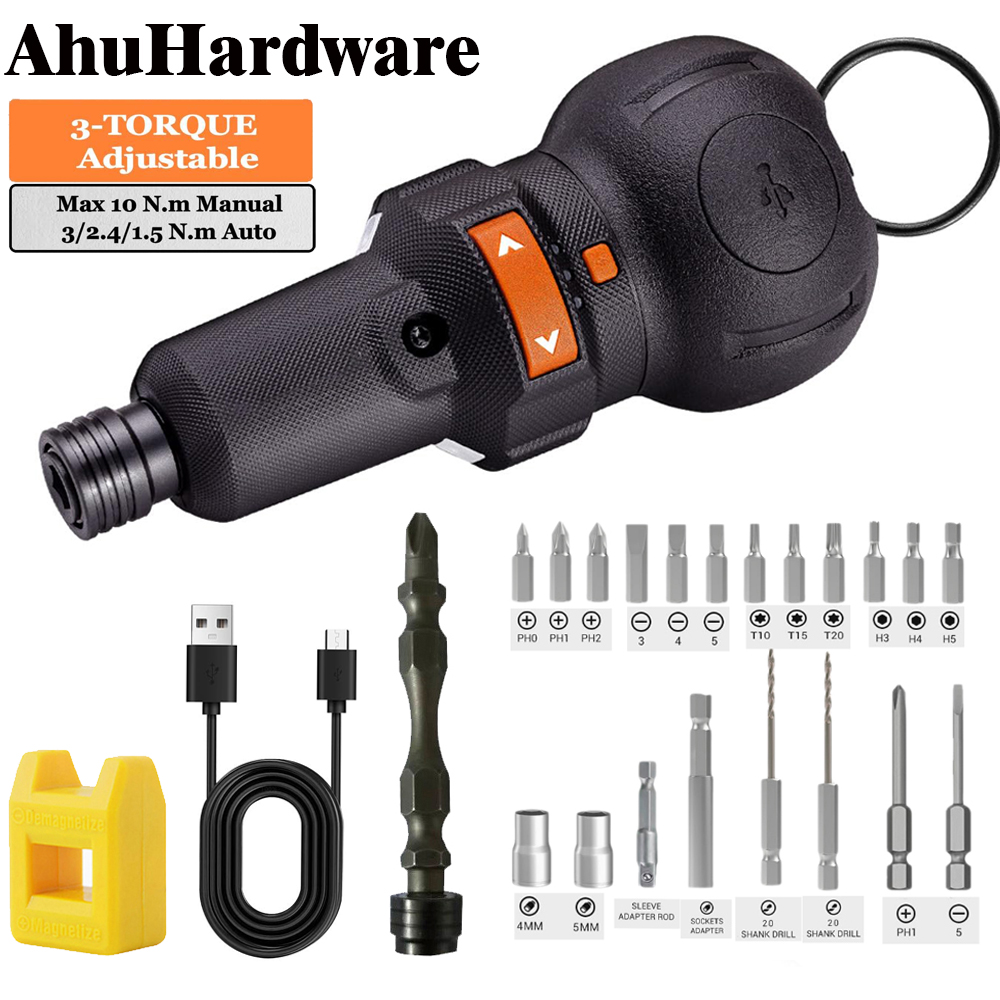 Electric Screwdriver Rechargeable Usb - Destornillador eléctrico inalámbrico, batería de litio