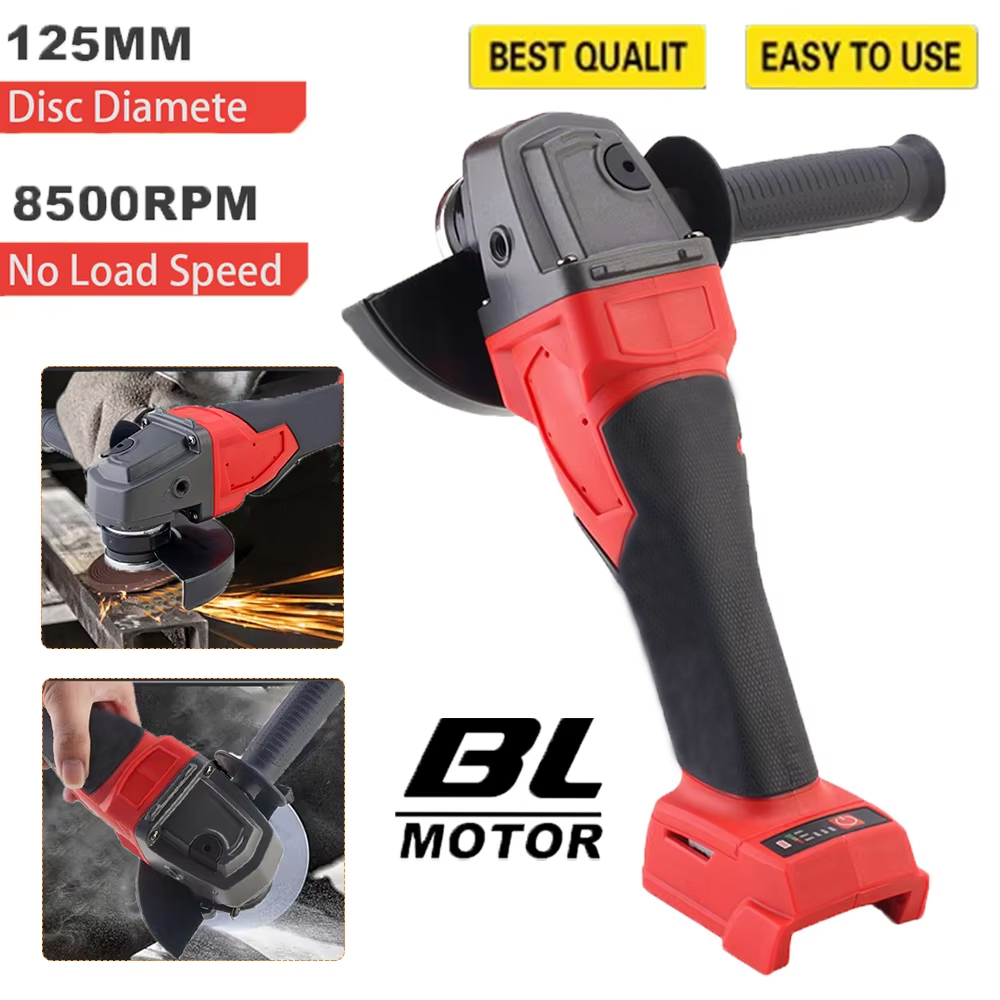 Brushless Angle Grinder Battery Powered - Amoladora angular eléctrica de 125 mm,