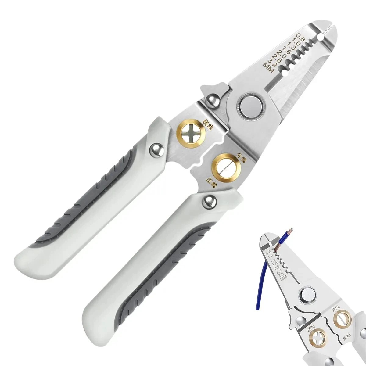 Automatic Wire Stripper Cutter - Pelacables 6 en 1, alicates especiales