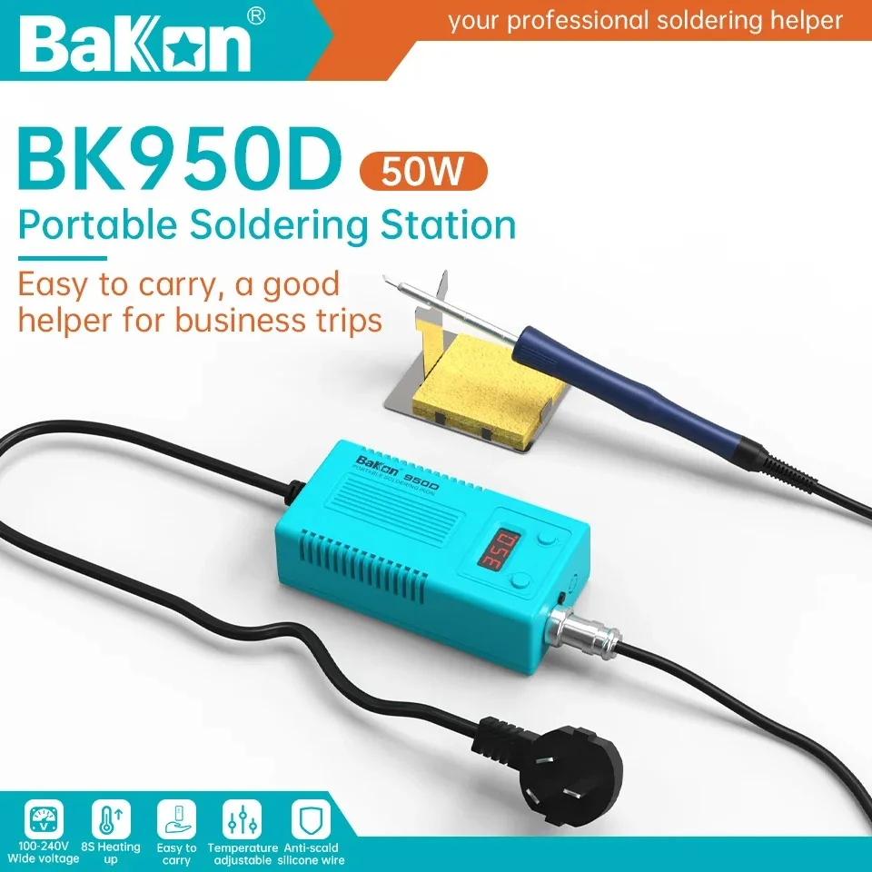 Digital Soldering Station T12 - Estación de Soldadura Bakon BK950D T12
