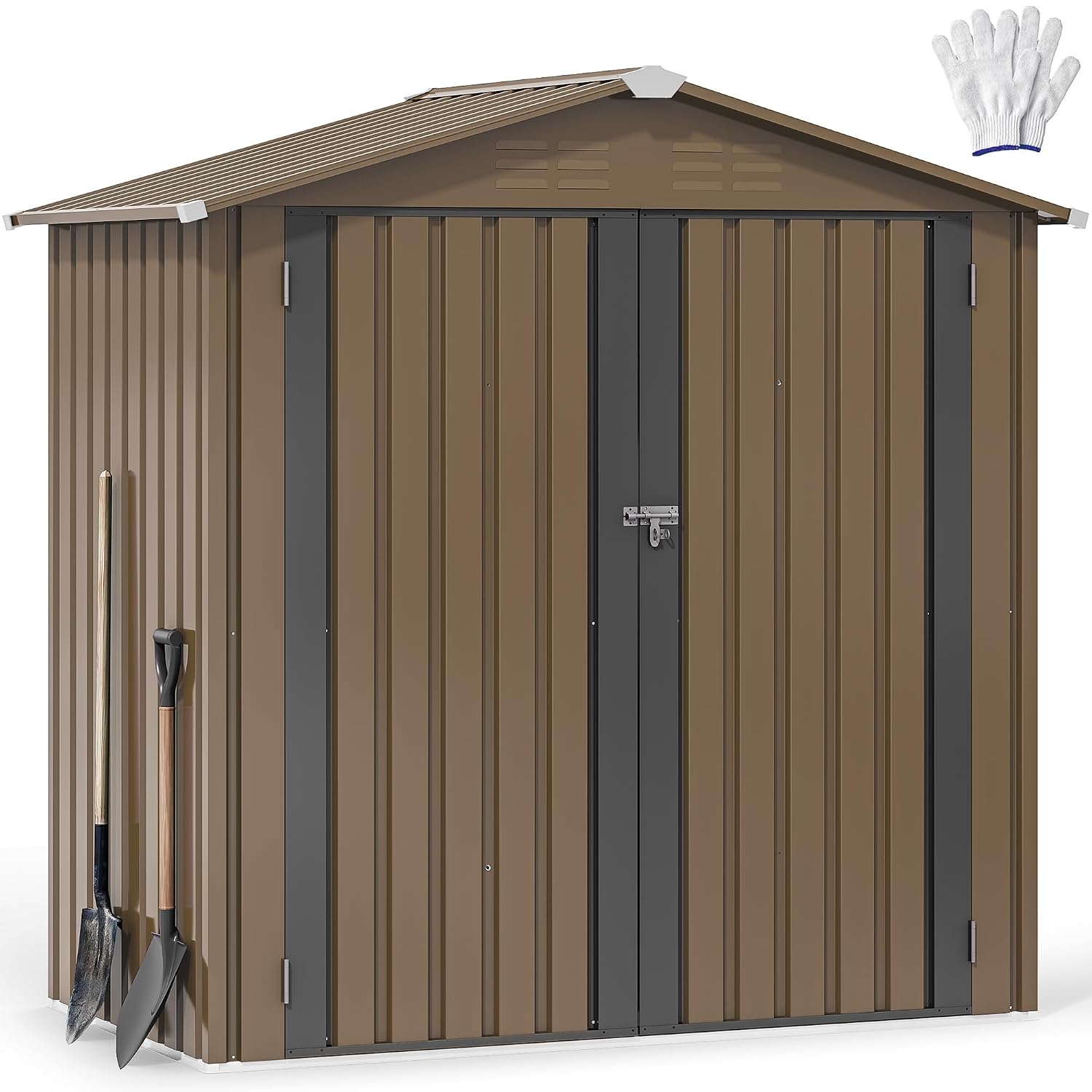 Garden Tools - Caseta de Almacenamiento Metálica para Exteriores
