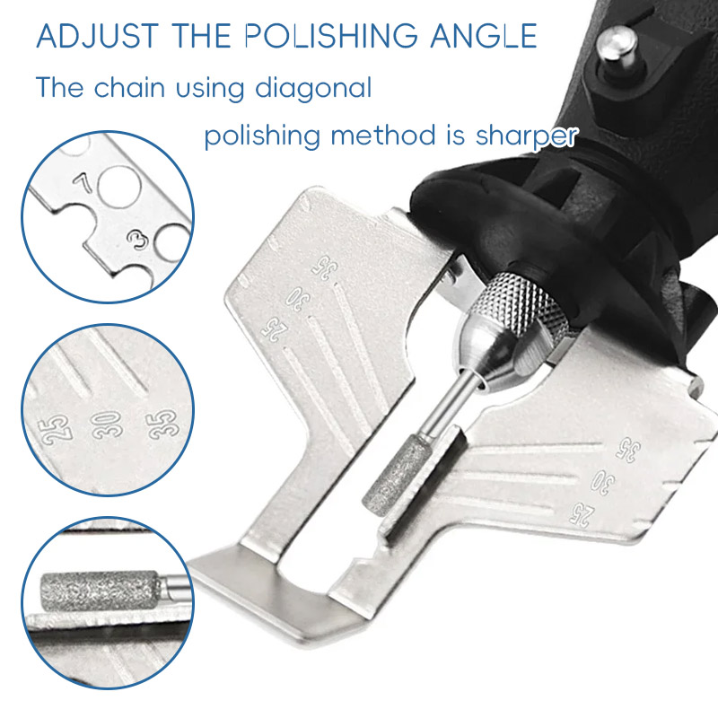 Reciprocating Saw Attachment Drill - Kit de afilado de motosierra, juego