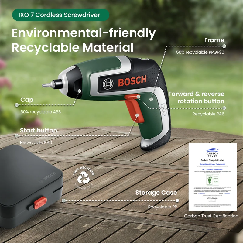 Electric Screwdriver Rechargeable Usb - Atornillador Inalámbrico Bosch IXO 7, 3.6V,