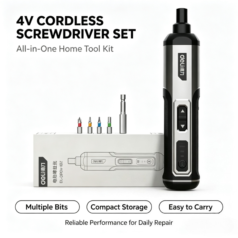 Electric Screwdriver Rechargeable Usb - Juego de destornilladores eléctricos inalámbricos Deli