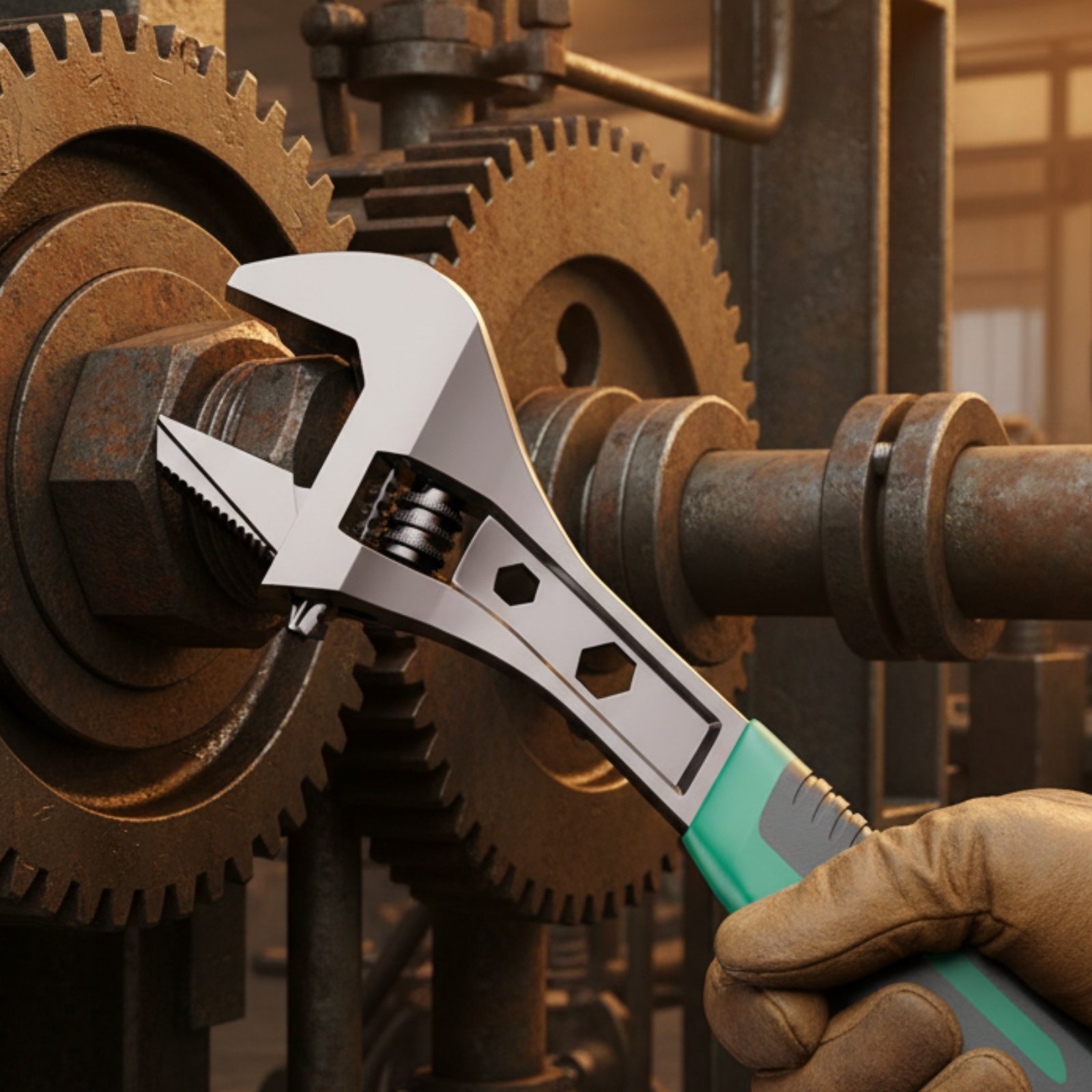 Plumbing - Llave Inglesa Ajustable Dentada de Grado