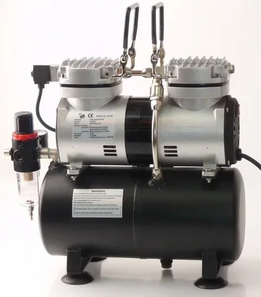 Airbrush Kit With Mini Compressor - Kit de Compresor de Aerógrafo Mini