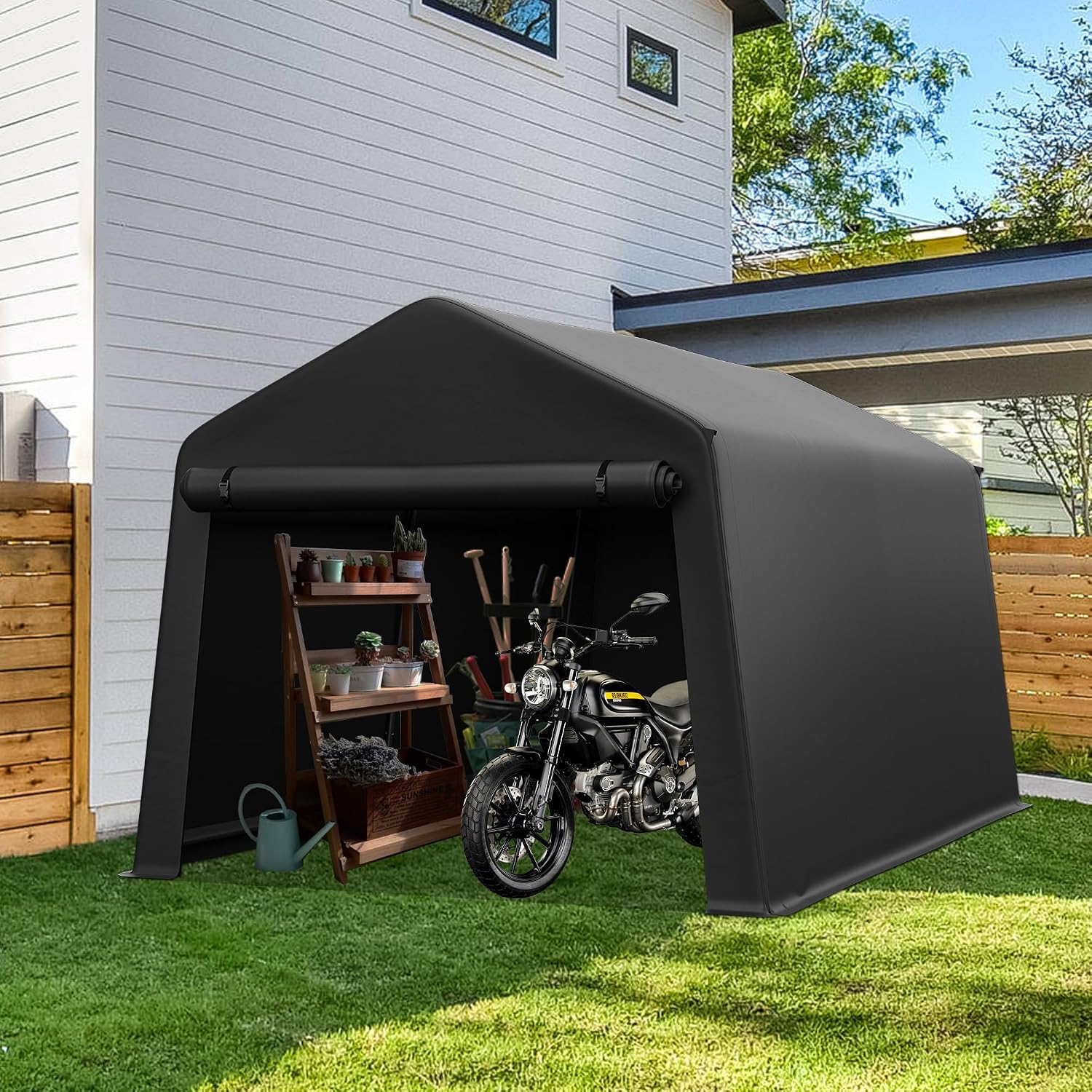 Garden Tools - Caseta de Almacenamiento Portátil para Exteriores