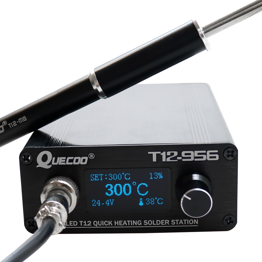 Digital Soldering Station T12 - Estación Digital de soldadura QUECOO T12-956,