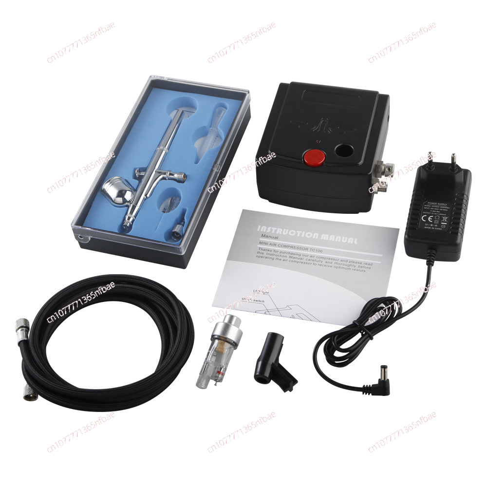 Airbrush Kit With Mini Compressor - Kit de Compresor de Aerógrafo Mini