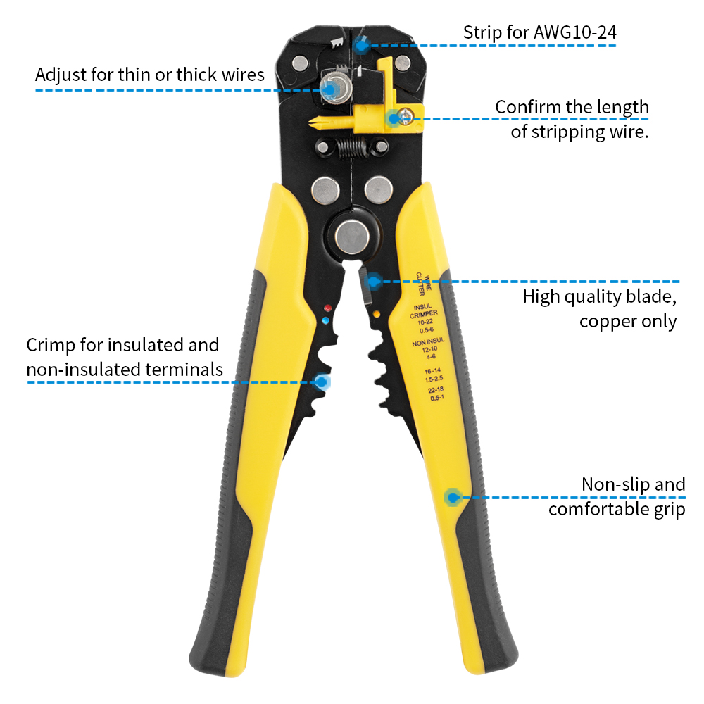 Herramienta Multifuncional par - Automatic Wire Stripper Cutter reseña y precio