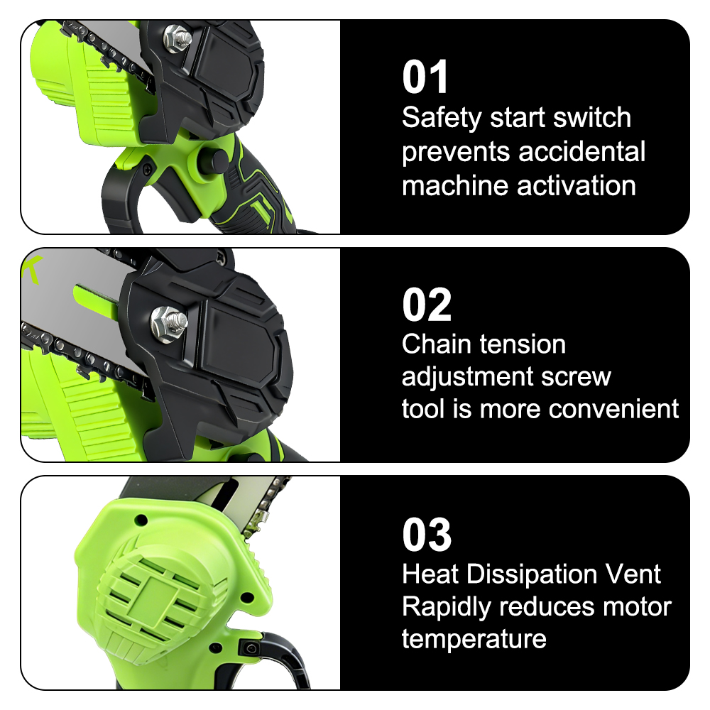 Mini motosierra eléctrica port - Mini Electric Chainsaw 6 Inch reseña y precio