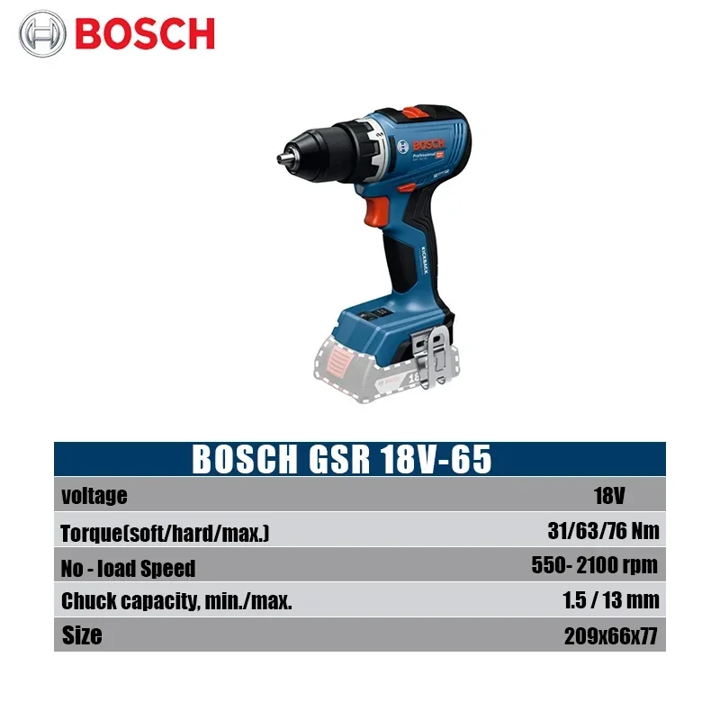 Taladro Inalámbrico Bosch GSR  - Brushless Cordless Electric Drill 18V reseña y precio