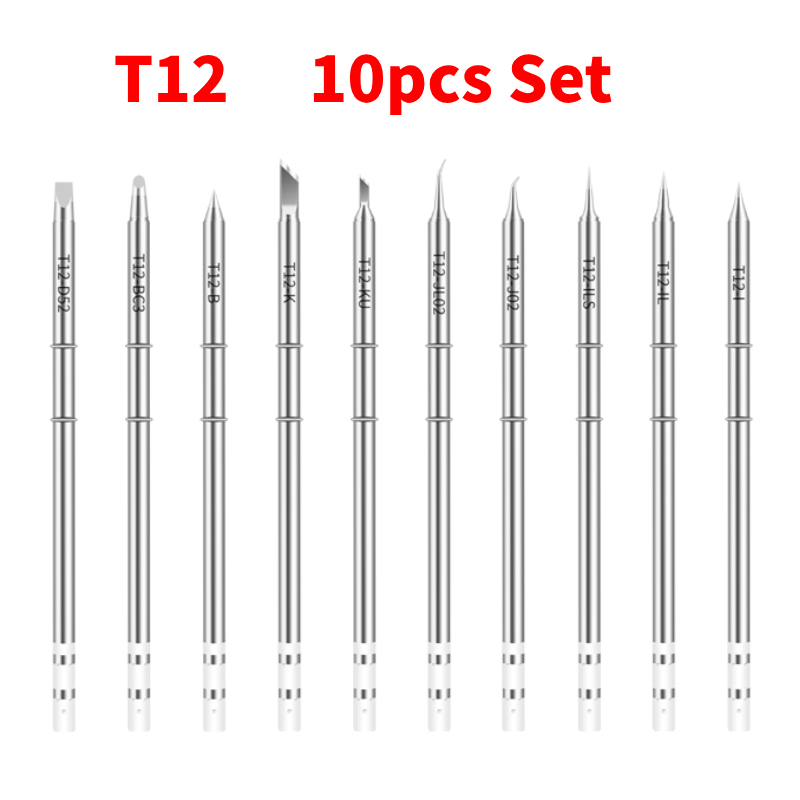 Juego de 10 Puntas de Soldadur - Digital Soldering Station T12 reseña y precio