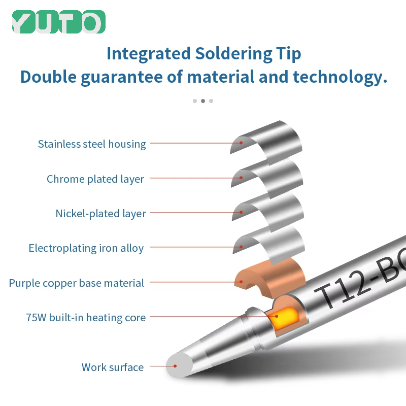 Juego de 10 Puntas de Soldadur - Digital Soldering Station T12 reseña y precio