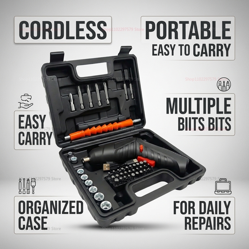 Juego de Destornilladores Eléc - Electric Screwdriver Rechargeable Usb reseña y precio