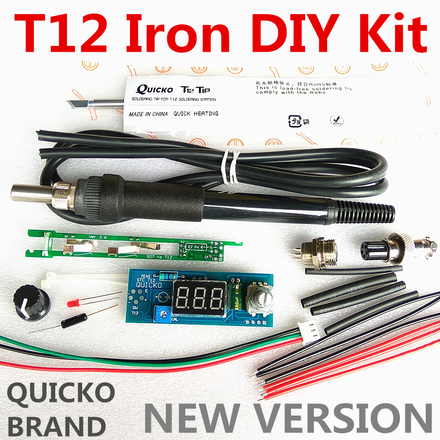 Kits de bricolaje de hierro pa - Digital Soldering Station T12 reseña y precio