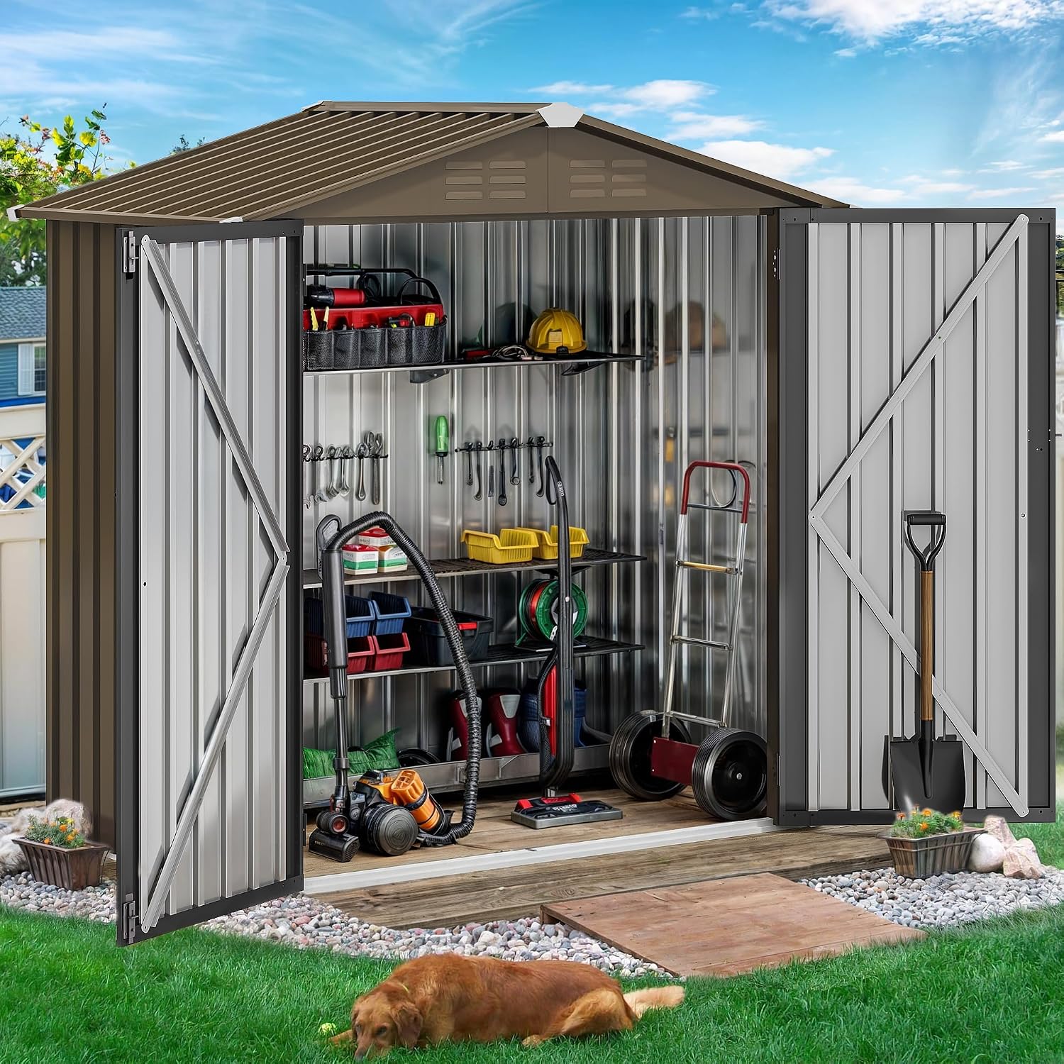 Caseta de Almacenamiento Metál - Garden Tools reseña y precio