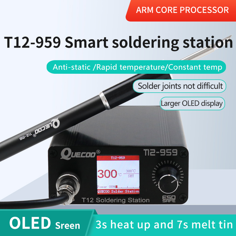 Estación de soldadura T12-959  - Digital Soldering Station T12 reseña y precio