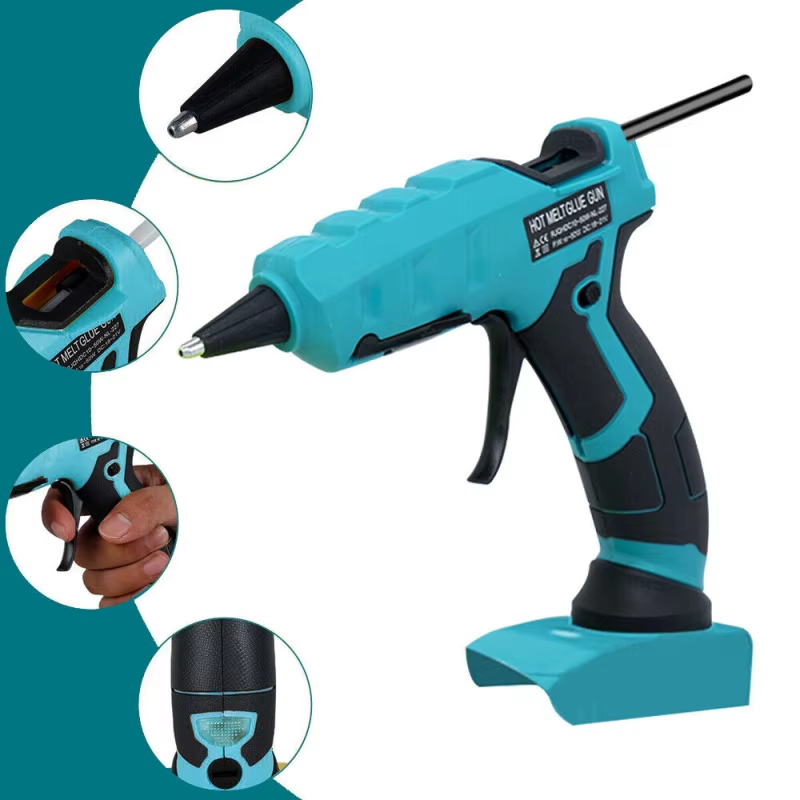 Pistola de pegamento inalámbri - Hot Melt Glue Gun Cordless reseña y precio