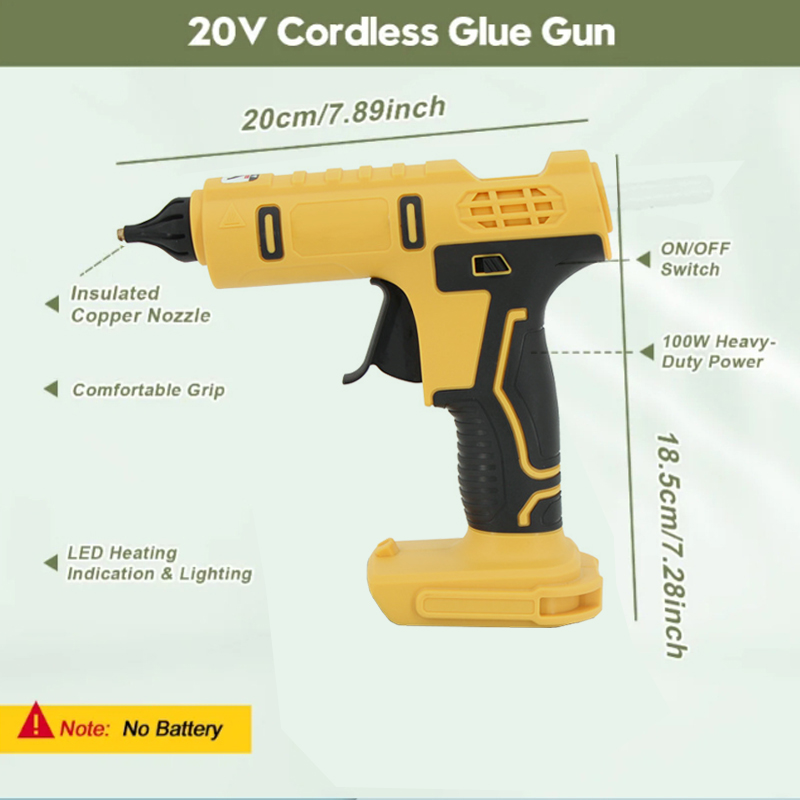 Pistola de pegamento caliente  - Hot Melt Glue Gun Cordless reseña y precio