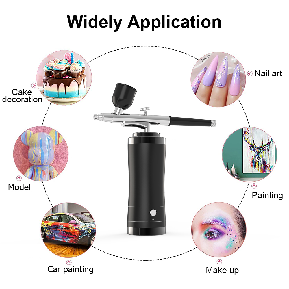 Kit de aerógrafo inalámbrico c - Airbrush Kit With Mini Compressor reseña y precio