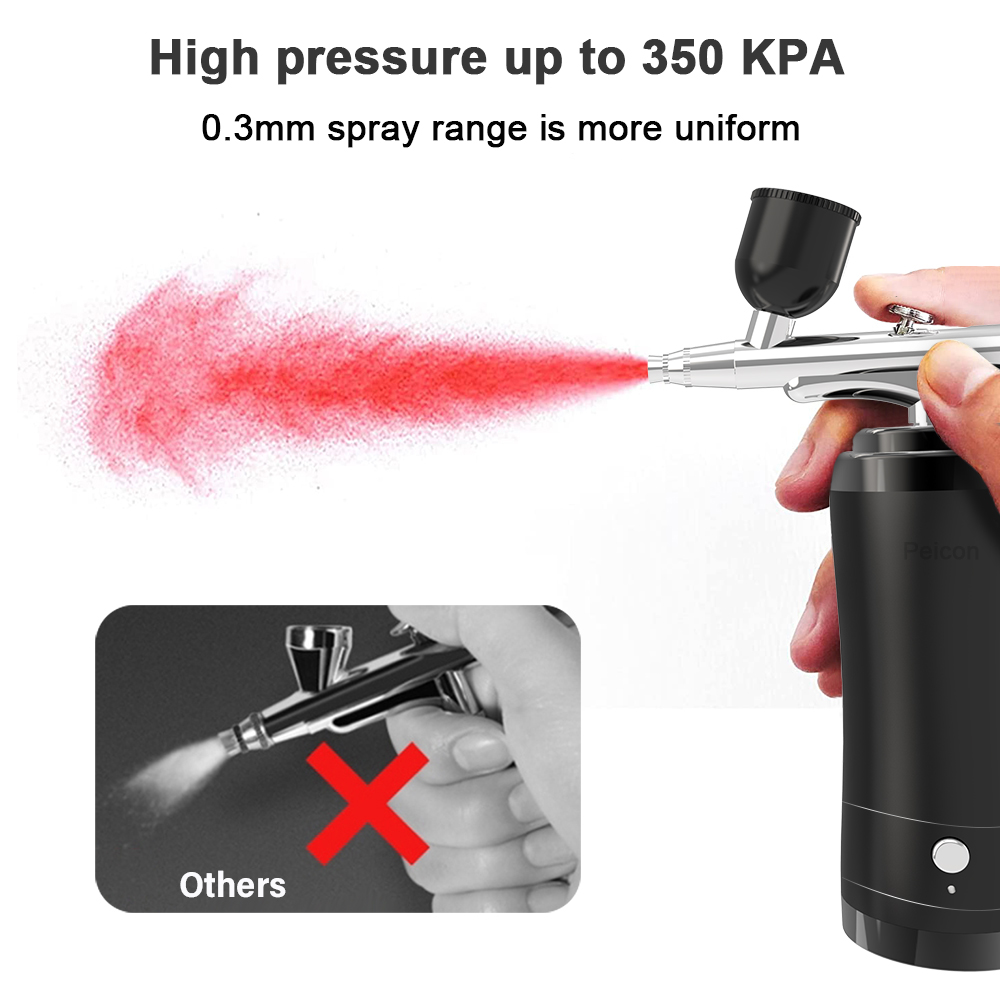 Kit de aerógrafo inalámbrico c - Airbrush Kit With Mini Compressor reseña y precio