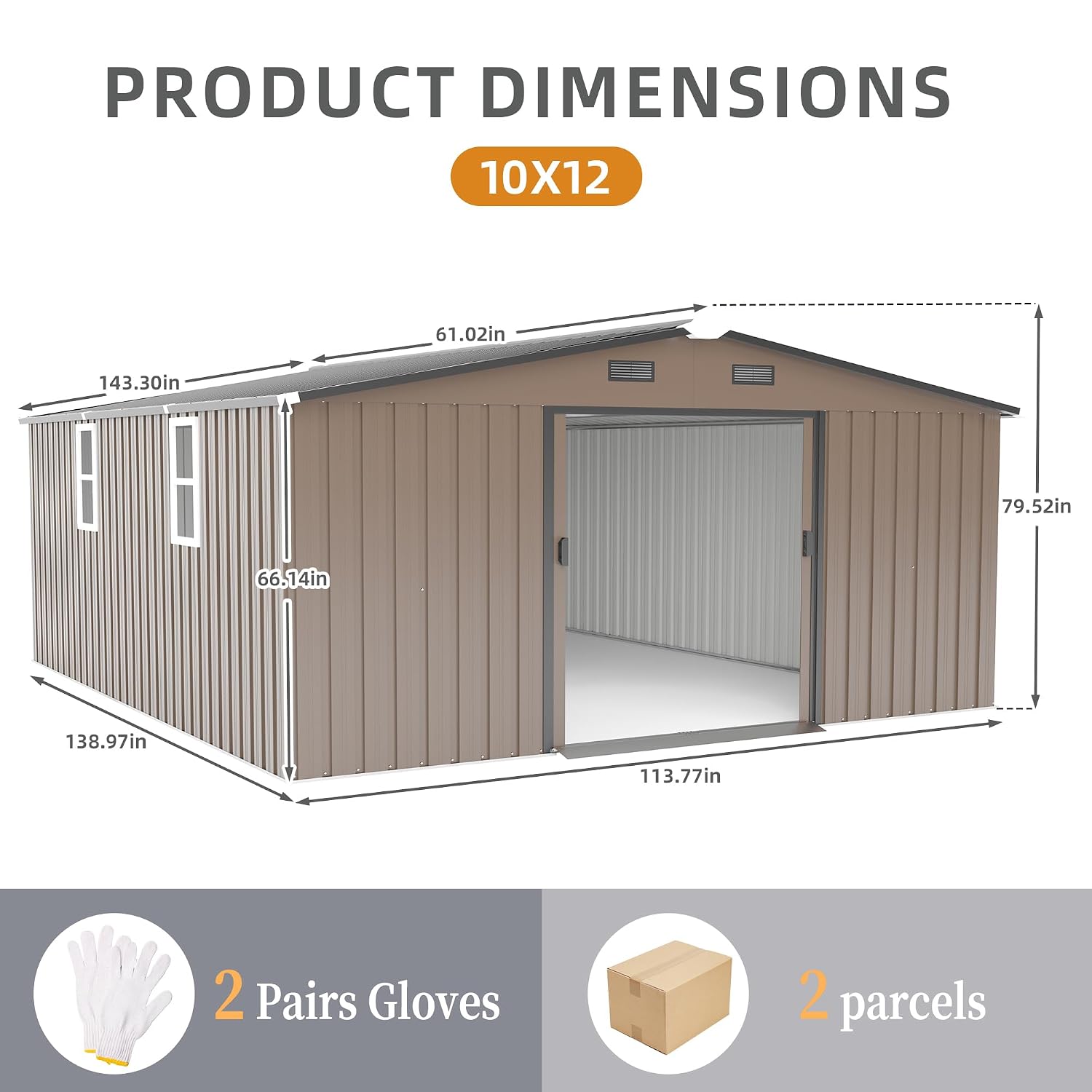 Caseta de Almacenamiento Metál - Garden Tools reseña y precio