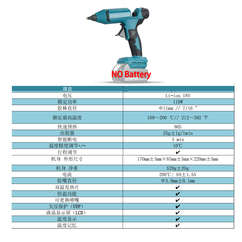 VILASTING-pistola de pegamento - Hot Melt Glue Gun Cordless reseña y precio
