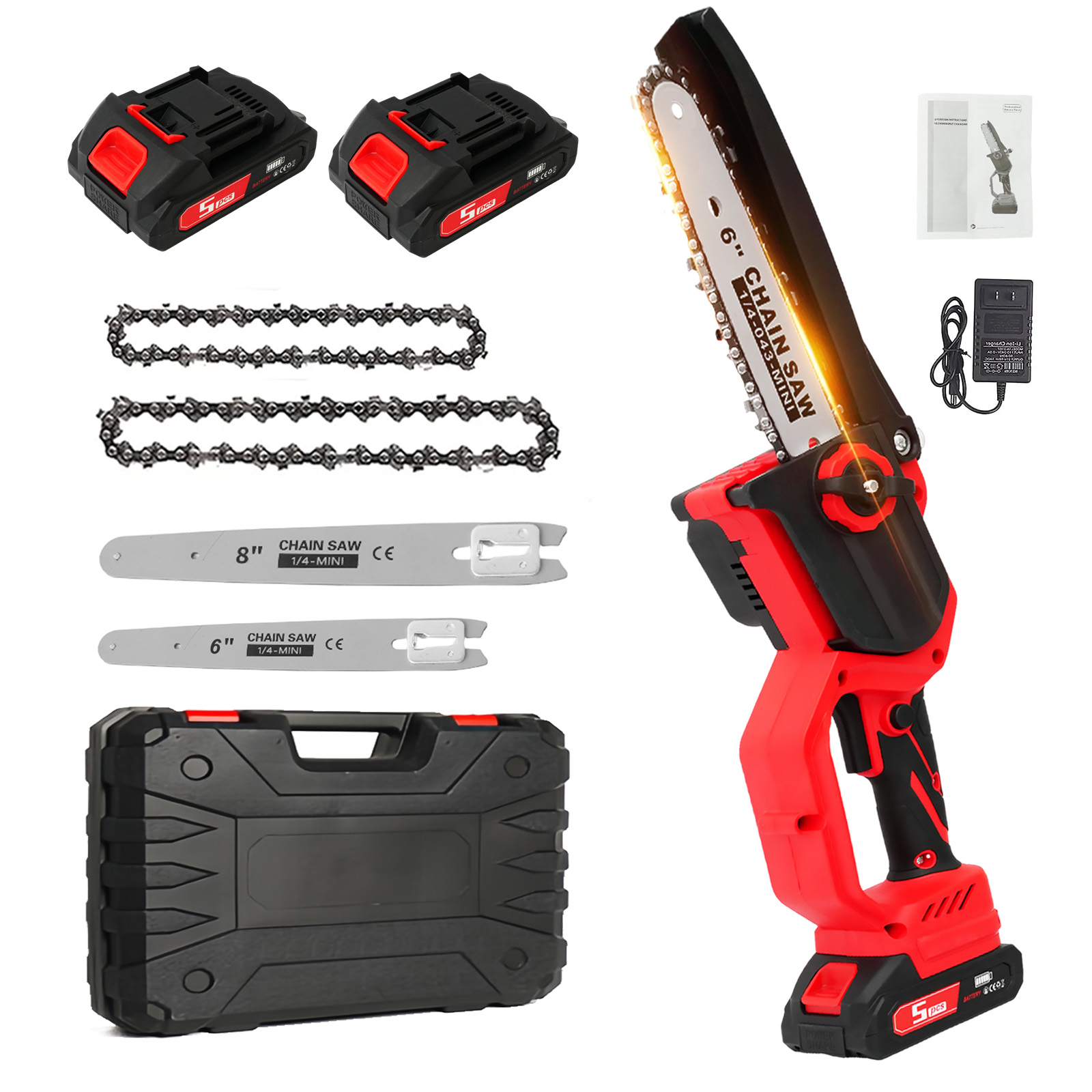Motosierra Eléctrica de 1380W  - Mini Electric Chainsaw 6 Inch reseña y precio