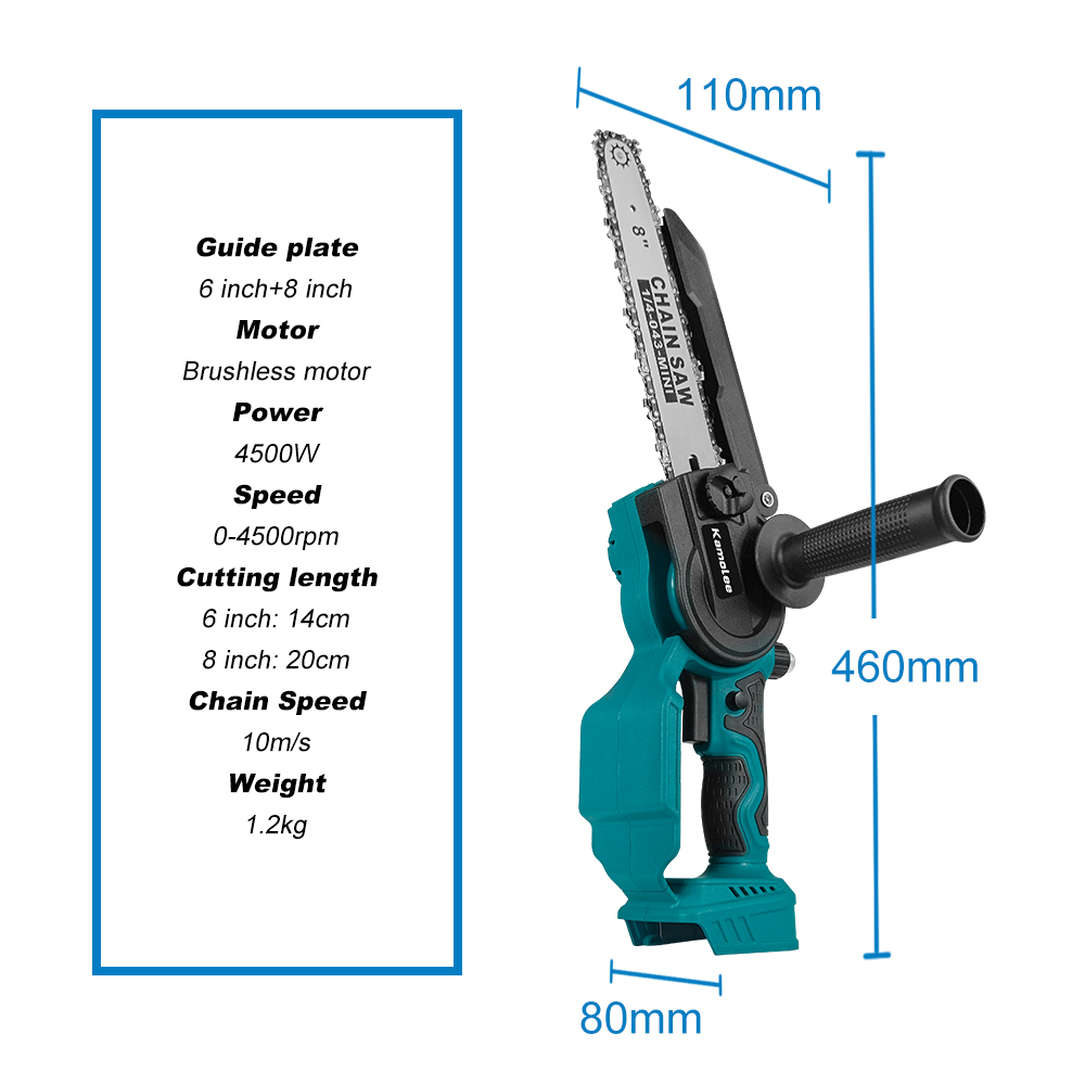 Kamolee-Mini sierra eléctrica  - Mini Electric Chainsaw 6 Inch reseña y precio