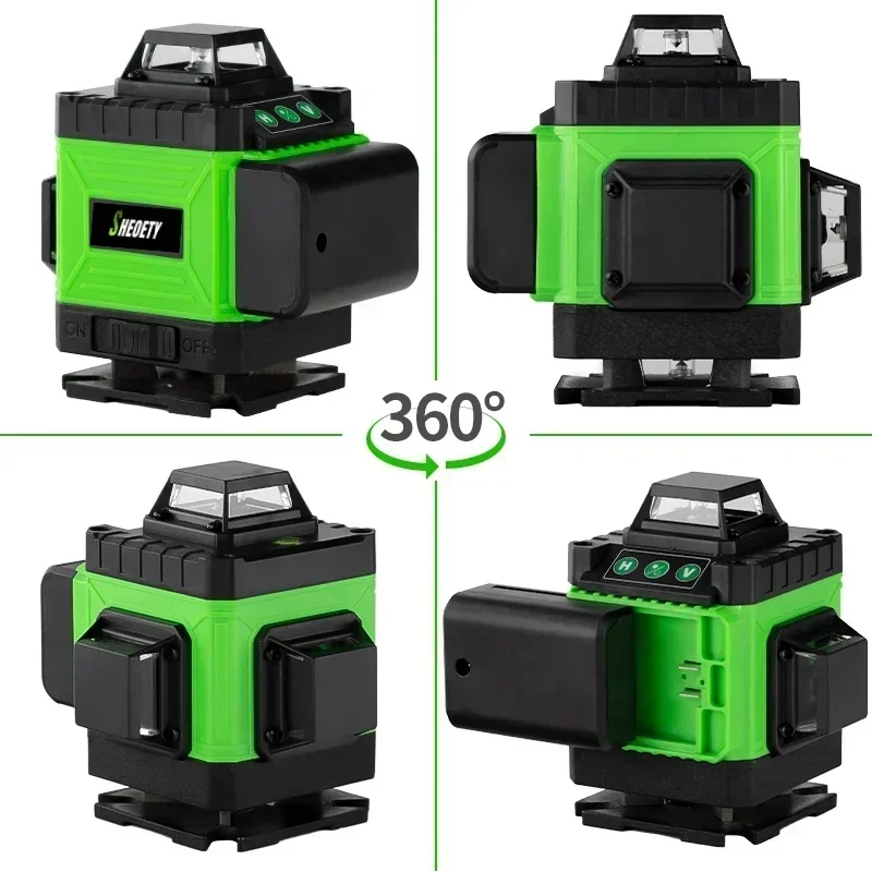4D 16 Líneas Profesional 360 ° - Laser Level 16 Lines 4D Green reseña y precio