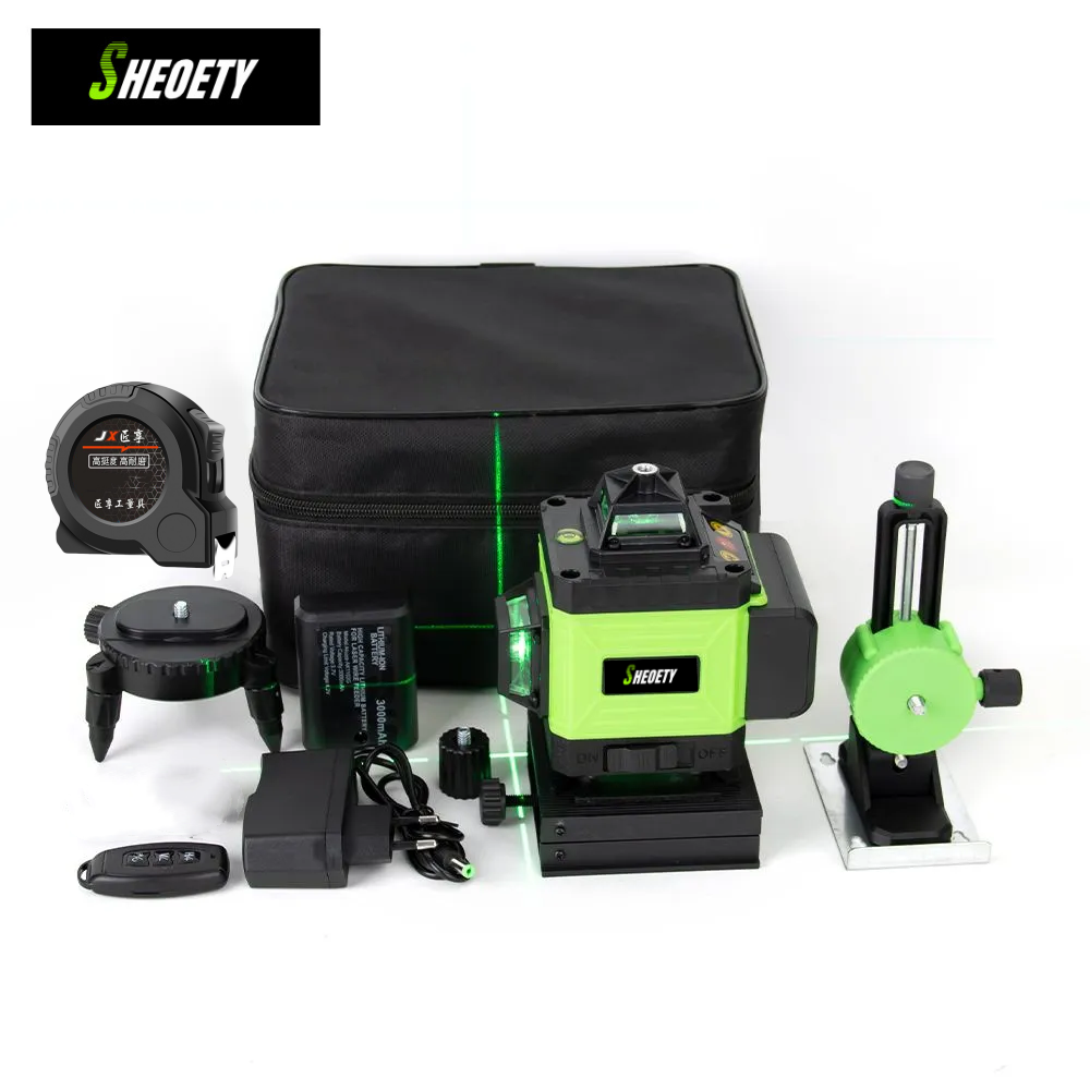 4D 16 Líneas Profesional 360 ° - Laser Level 16 Lines 4D Green reseña y precio