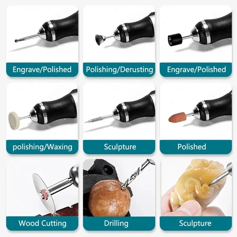 Pluma de grabado eléctrico, Ki - Cordless Rotary Tool Kit Accessories reseña y precio