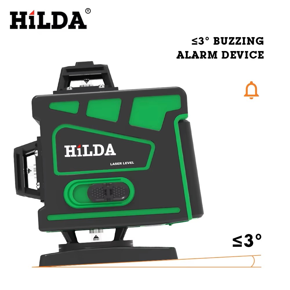 Nivel Láser HILDA 16/12 Líneas - Laser Level 16 Lines 4D Green reseña y precio