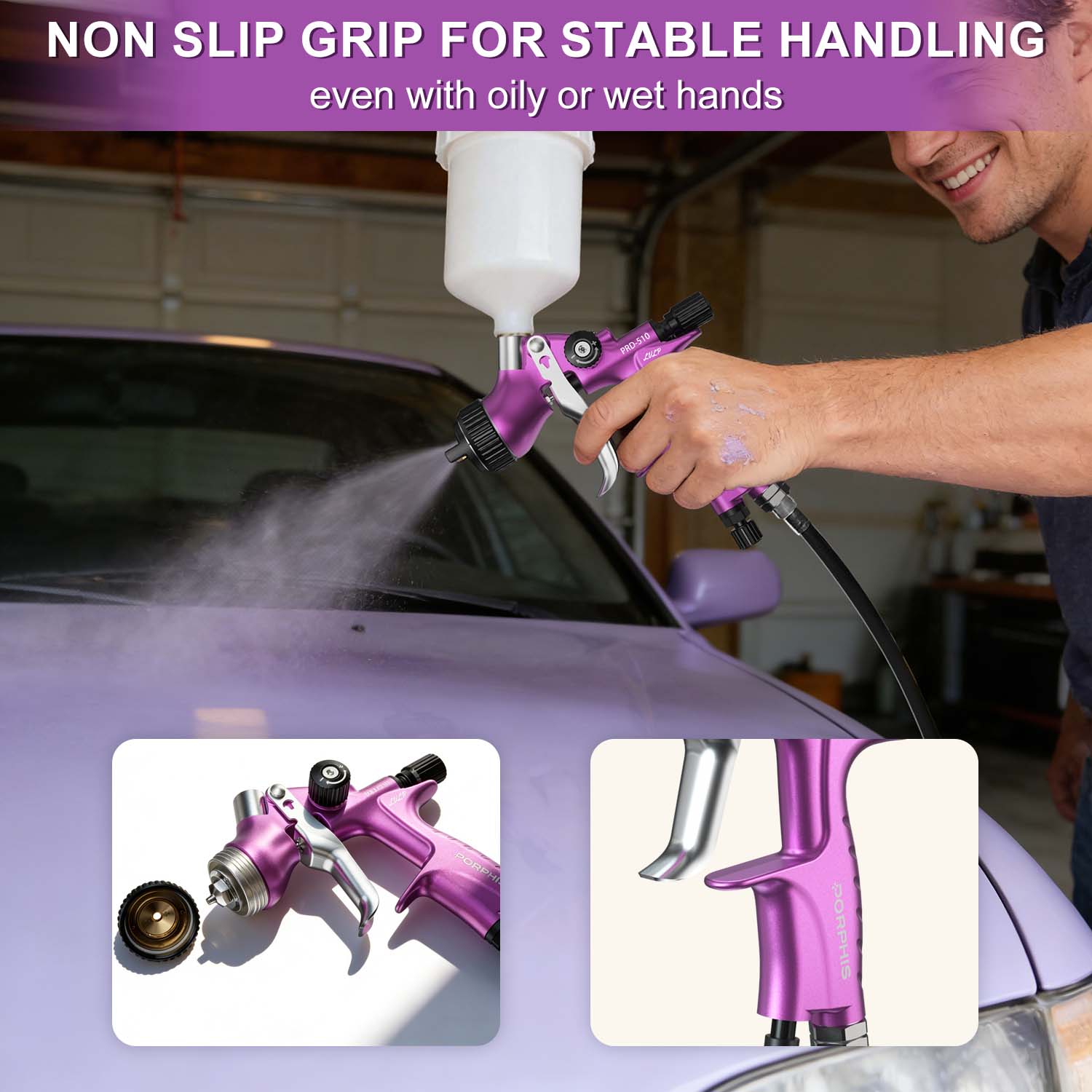 Pistola de pintura original PO - Airbrush Kit With Mini Compressor reseña y precio