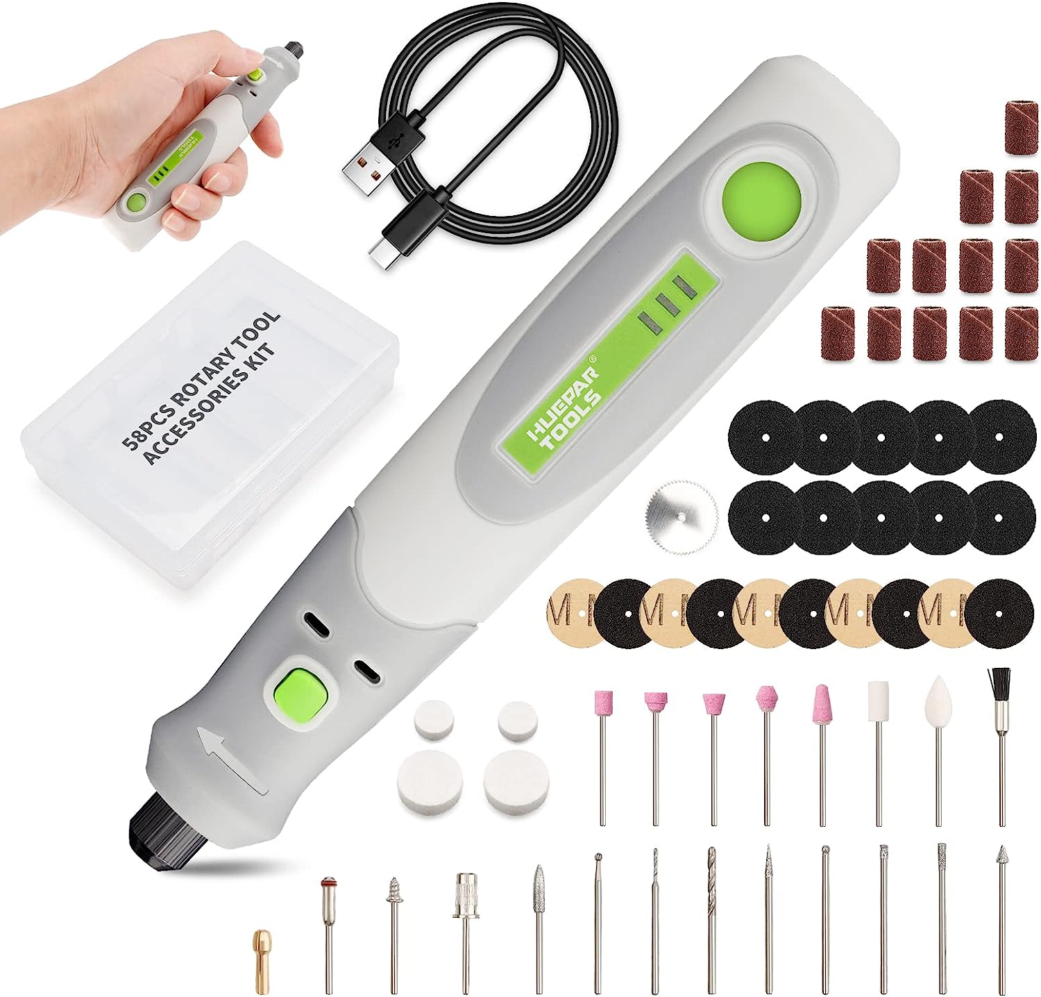 Juego de herramientas rotativa - Cordless Rotary Tool Kit Accessories reseña y precio