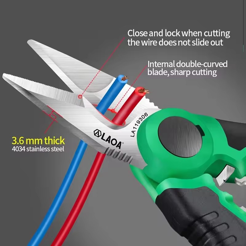 LAOA-tijeras de electricista,  - Automatic Wire Stripper Cutter reseña y precio