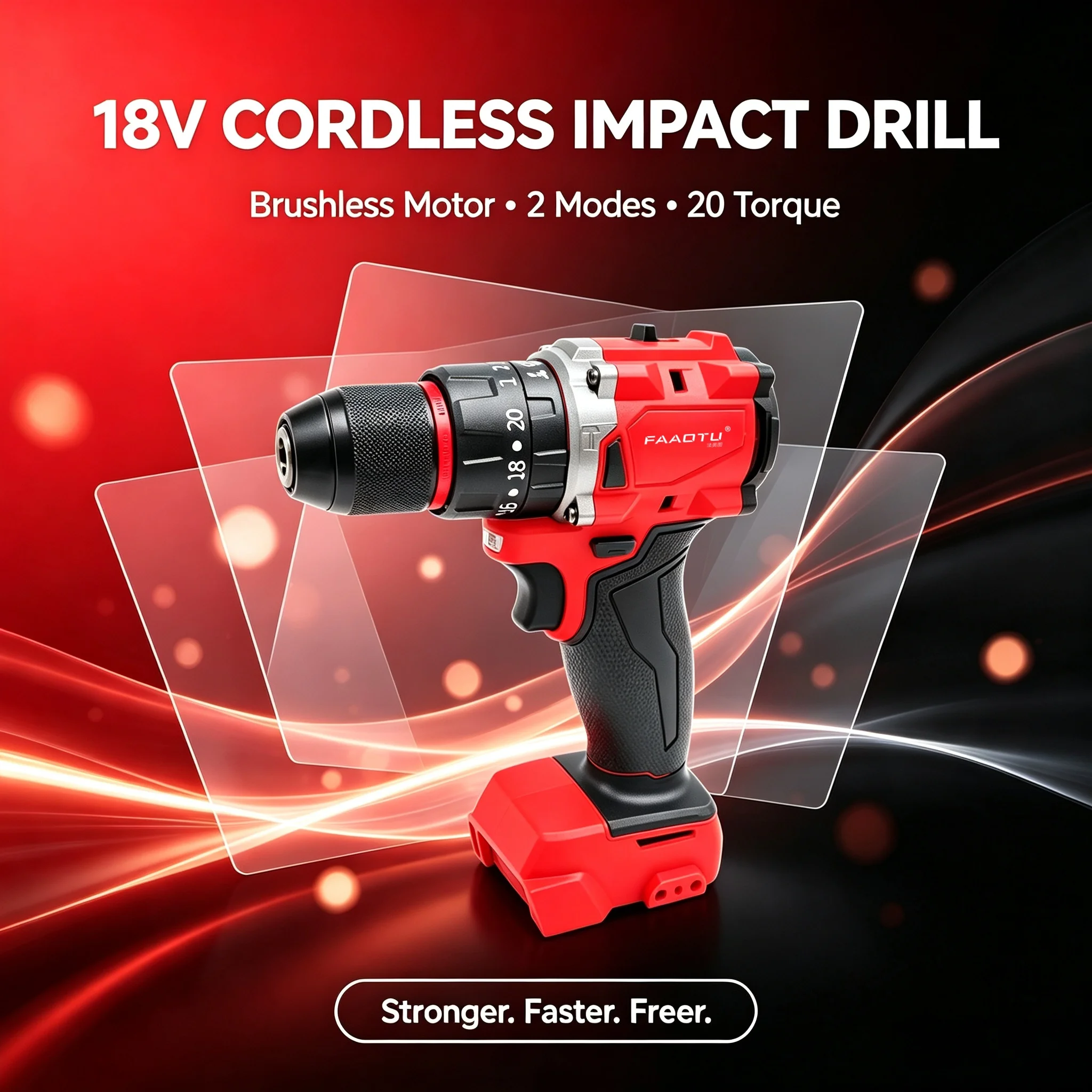 Taladro percutor inalámbrico s - Brushless Cordless Electric Drill 18V reseña y precio