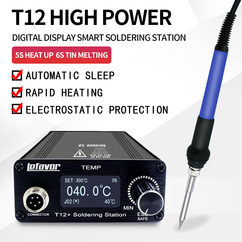 Estación de soldadura T12 +, s - Digital Soldering Station T12 reseña y precio